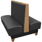 Oak Street , MCT-9642-DBL-BLK, Seating, Booth, Double, 96" L