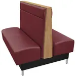 Oak Street , MING-9642-DBL-WINE, Seating, Booth, Double, 96" L