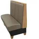 Oak Street , NEW-2442-SGL-GM, Seating, Booth, Single, 24" L