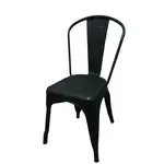 Oak Street OD-CM-0001-BLK, Chair, Stacking, Outdoor