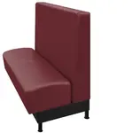 Oak Street , ONS-9642-SGL-WINE, Seating, Booth, Single, 96" L