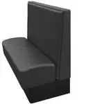 Oak Street OTT-2442-SGL-BLK, Seating, Booth, Single, 24" L