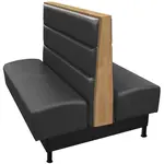 Oak Street , RTN-4442-DBL-BLK, Seating, Booth, Double, 44" L