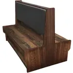 Oak Street , RW-2442-DBL-LSUB-BLK, Seating, Booth, Double, 24" L