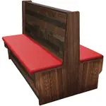Oak Street , RW-3042-DBL-VSLB-RED, Seating, Booth, Double, 30" L