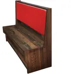 Oak Street , RW-8442-SGL-LSUB-RED, Seating, Booth, Single, 84" L