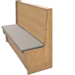 Oak Street , SHEP-9642-SGL-VSWB-GRAY, Seating, Booth, Single, 96" L