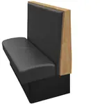 Oak Street , SIMP-2442-SGL-BLK, Seating, Booth, Single, 24" L