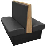 Oak Street , SIMP-6042-DBL-BLK, Seating, Booth, Double, 60" L