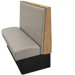Oak Street , SIMP-9642-SGL-GRAY, Seating, Booth, Single, 96" L