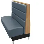 Oak Street , TYR-9642-SGL-BR, Seating, Booth, Single, 96" L