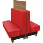Oak Street , URB-2442-DBL-RED-T1, Seating, Booth, Double, 24" L