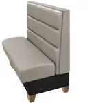 Oak Street , WOR-8442-SGL-GRAY, Seating, Booth, Single, 84" L