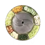 Robot Coupe 28064W, Food Processor, Disc Plate, Slicing