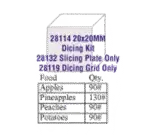 Robot Coupe 28114W, Food Processor, Disc Plate, Dicing