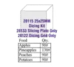 Robot Coupe 28133W, Food Processor, Disc Plate, Slicing