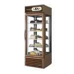 True Manufacturing G4SM-23-HC~TSL01, Display Case, Vertical Glass Sides, 115V, Glass Door, 4 Shelves