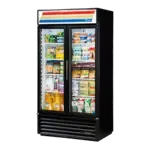 True Manufacturing , GDM-35-HC~TSL01, Refrigerator, Merchandiser, 115V, Hinged Door, Two-Section