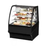 True Manufacturing TDM-R-36-GE/GE-S-S, Display Case, Refrigerated Bakery, 115V, Glass Doors, Chrome
