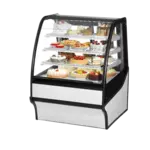 True Manufacturing TDM-R-36-GE/GE-W-W, Display Case, Refrigerated Bakery, 115V, Glass Doors, White
