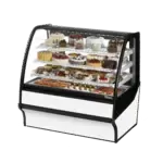 True Manufacturing TDM-R-48-GE/GE-W-W, Display Case, Refrigerated Bakery, 115V, Glass Doors, White