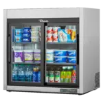 True Manufacturing , TSD-09G-HC-LD, Refrigerator, Merchandiser, Countertop, Glass Sliding Doors, Clear