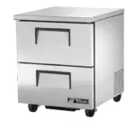 True Manufacturing TUC-27D-2-HC, Refrigerator, Undercounter, Reach-In, 115V, 27.63" W, (1) 12" X 20" X 6" Food Pan