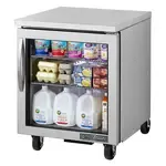 True Manufacturing TUC-27G-HC~FGD01, Refrigerator, Undercounter, Reach-In, 115V, 27.63" W, Glass Door