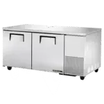 True Manufacturing TUC-67-HC, Refrigerator, Undercounter, Reach-In, 115V, 67.25" W, Stainless Steel Door