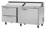 Turbo Air PST-72-D2R-N, Prep Tables