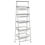 Urban Renewal IR-951-SV, Display Stand, Basket, 5-Tier, Silver, Rectangular