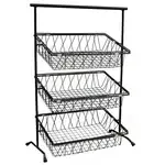 Urban Renewal IR-952T-SV, Display Stand, Basket, 3-Tier, Silver, Rectangular