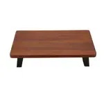 Urban Renewal RISER-3-W, Display Riser, Individual, Walnut Wood