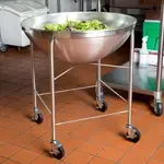 Vollrath 79018, Mixing Bowl Dolly, 80 Quart, Made In USA, Stainless Steel
