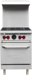 Vulcan SX24-4B, Range, Gas, Floor Model, LP Gas, (4) 28000 BTU Burners With Lift-Off Burner