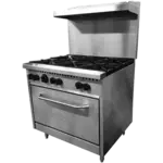 Vulcan SX36-6BN, Range, 36" Restaurant, Gas