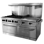 Vulcan SX60F-6B24GP, Range, 60" Restaurant, Gas, LP Gas, 6 Burners