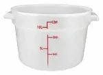 Winco PPRC-12W, Round Food Storage Containers