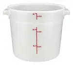 Winco PPRC-6W, Round Food Storage Containers