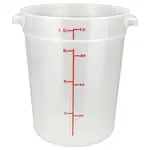 Winco PTRC-8, Round Food Storage Containers